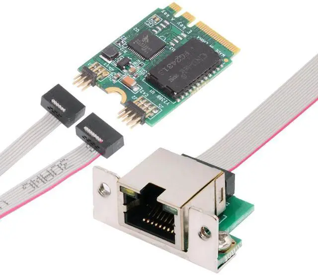 Main image of 2.5Gbps 2500Mbps to 2230 A+E-Key GBE Gigabit 1000Mbps Ethernet Network LAN Cable Adapter for Desktop Motherboard