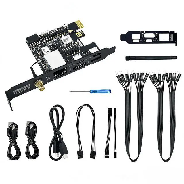 Main image of Sipeed NanoKVM PCIe IP KVM Remote Control via the Internet, HDMI, Keyboard Video and Mouse Remote Control, Ideal mini KVM for Home Offices Data Centres Server Management (NanoKVM PCIe ETH+POE+WiFi)
