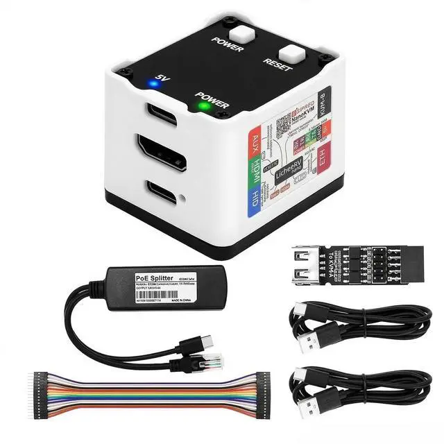 Main image of Sipeed NanoKVM IP KVM Remote Control via the Internet, 1080P HDMI, Keyboard Video and Mouse Remote Control, Ideal mini KVM for Home Offices Data Centres Server Management (NanoKVM Full W)
