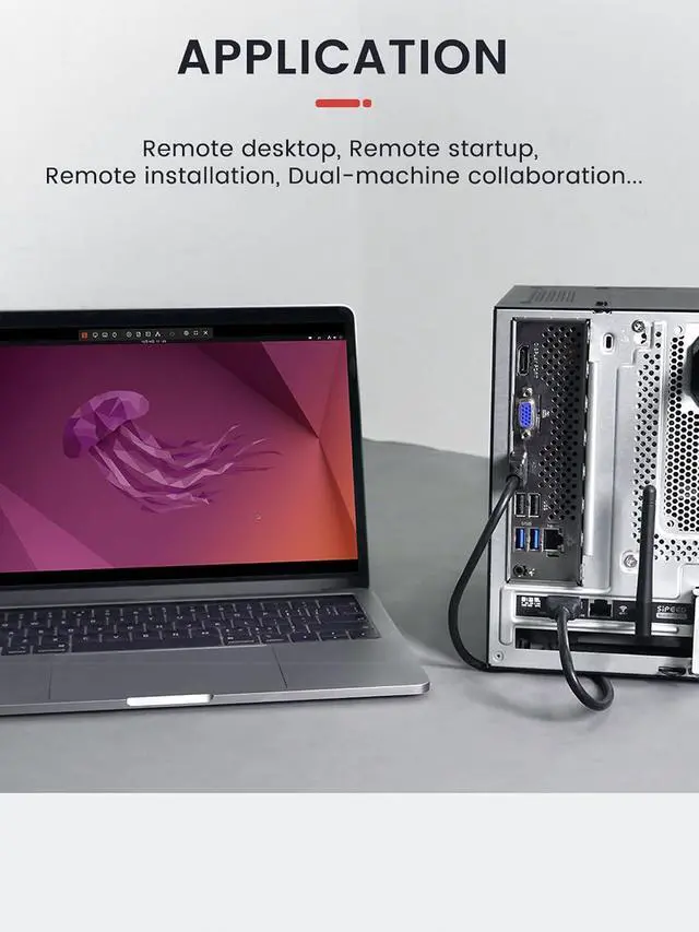Alt view image 6 of 7 - Sipeed NanoKVM PCIe IP KVM Remote Control via the Internet, HDMI, Keyboard Video and Mouse Remote Control, Ideal mini KVM for Home Offices Data Centres Server Management (NanoKVM PCIe ETH+POE+WiFi)