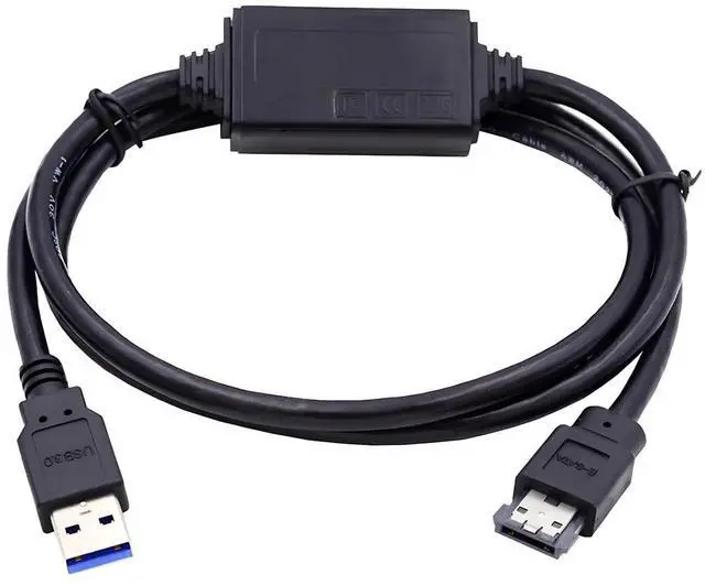 Main image of USB 3.0 Type-A 5Gbps to Power Over eSATA DC5V Adapter USB2.0 to HDD/SSD/ODD eSATAp Converter (Length=100cm)