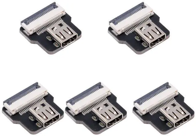 Main image of 5pcs Micro HDMI Type-D Female Flat FPC Connector Straight Type 1080p Compatible with FPV HDTV Camera Multicopter Aerial Photography