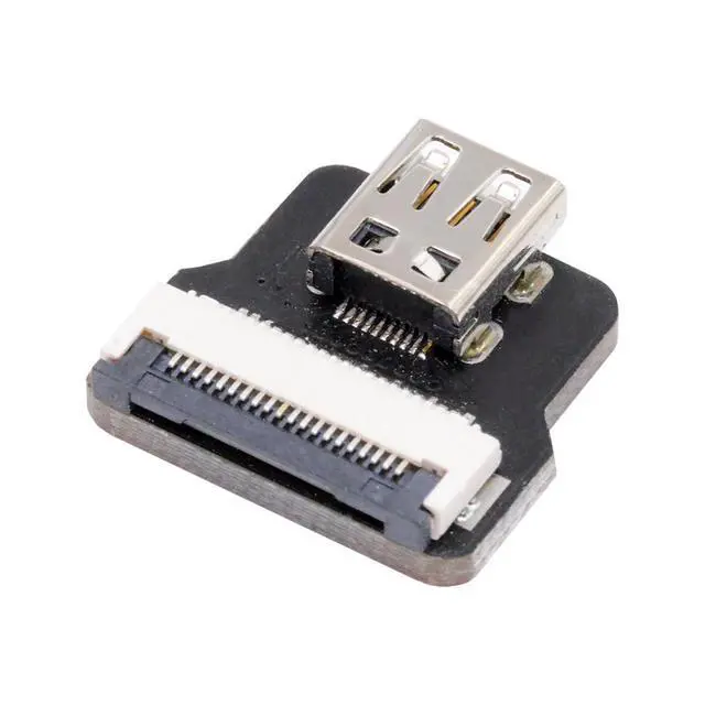 Alt view image 2 of 7 - 5pcs Micro HDMI Type-D Female Flat FPC Connector Straight Type 1080p Compatible with FPV HDTV Camera Multicopter Aerial Photography