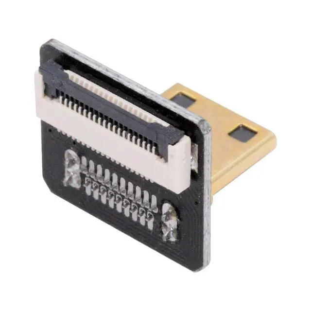 Alt view image 2 of 7 - 5pcs Mini HDMI Type-C Male Connector Up Angled 90 Degree Flat FPC 1080p Compatible with FPV HDTV Camera Multicopter Aerial Photography