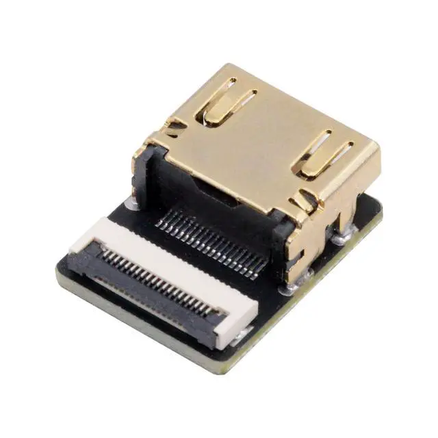 Alt view image 2 of 7 - 5pcs Standard HDMI Type-A Female Flat FPC Connector Straight Type 1080p Compatible with FPV HDTV Camera Multicopter Aerial Photography