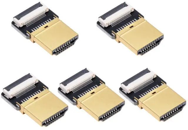 Main image of 5pcs Standard HDMI Type-A Male Connector Straight Type Flat FPC 1080p Compatible with FPV HDTV Camera Multicopter Aerial Photography