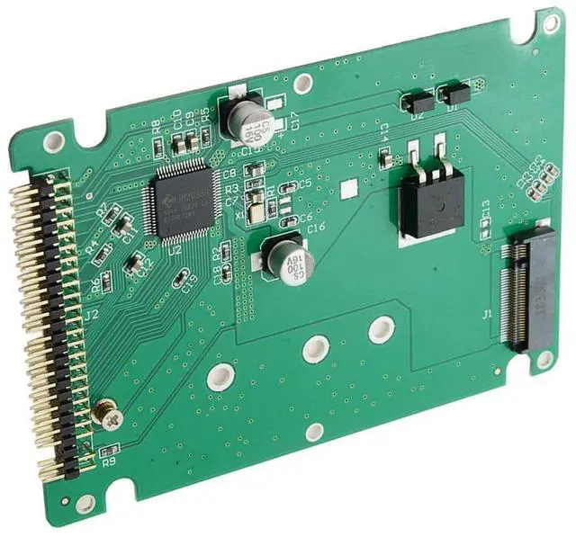 Main image of B+M Key Socket 2 M.2 B+M-Key SSD to 2.5 inch IDE 44Pin PATA Adapter Card Adapter Enclosure with Black Metal Case