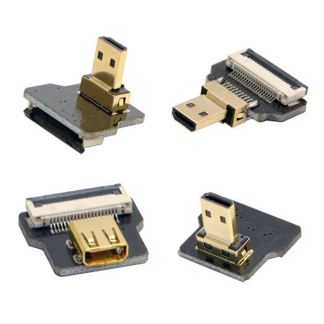 Alt view image 5 of 7 - 5pcs Micro HDMI Type-D Female Flat FPC Connector Straight Type 1080p Compatible with FPV HDTV Camera Multicopter Aerial Photography