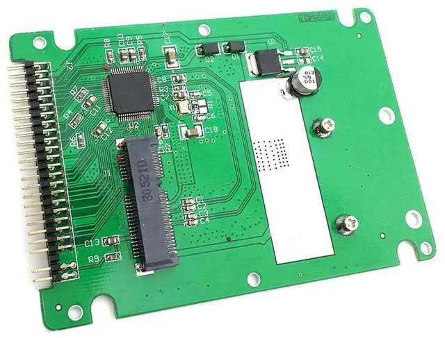 Main image of mSATA 50mm Mini PCI-E SATA SSD to 2.5 inch IDE 44Pin PATA Enclosure White Plastic Case Compatible with Notebook Laptop Disk SSD