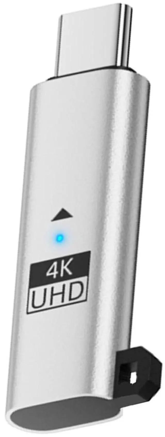 Main image of USB-C Virtual Display Adapter USB4.0 USB5.0 DDC EDID Dummy Plug Type-C Headless Ghost Emulator Compatible with Thunderbolt3/4/5 Silver Color (4K@60Hz)