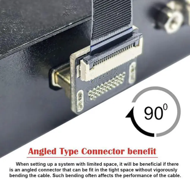 Alt view image 7 of 7 - 5pcs Micro HDMI Type-D Female Flat FPC Connector Straight Type 1080p Compatible with FPV HDTV Camera Multicopter Aerial Photography