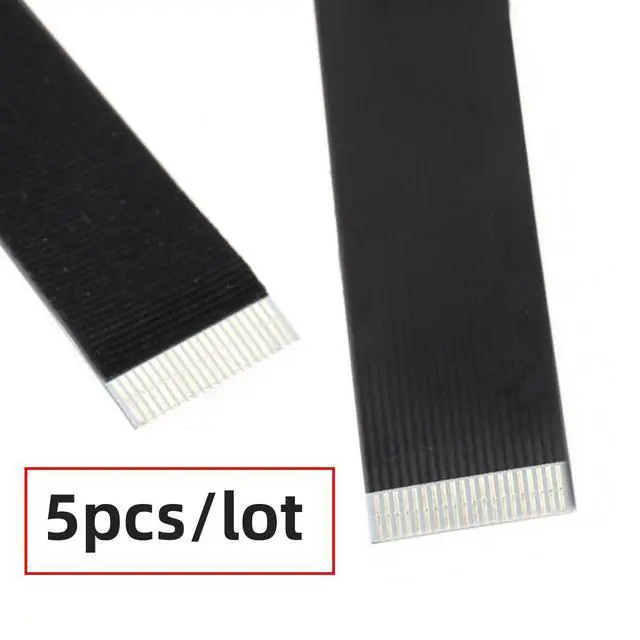 Alt view image 2 of 7 - 5pcs FPC Ribbon Flat Cable 0.5mm Pitch 20pin for USB2.0 Flat FPC 480Mbps Compatible with FPV HDTV Camera Multicopter Aerial Photography (50cm)