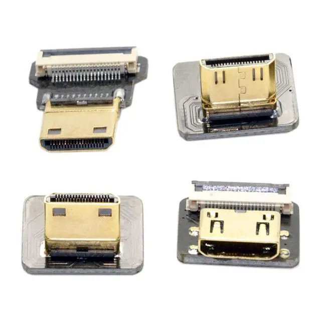 Alt view image 5 of 7 - 5pcs Mini HDMI Type-C Female Flat FPC Connector Straight Type 1080p Compatible with FPV HDTV Camera Multicopter Aerial Photography
