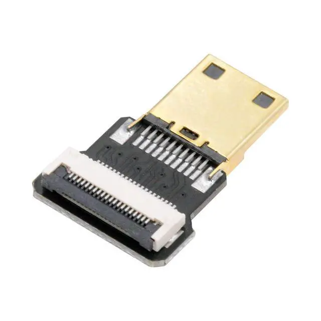 Alt view image 2 of 7 - 5pcs Mini HDMI Type-C Male Connector Straight Type Flat FPC 1080p Compatible with FPV HDTV Camera Multicopter Aerial Photography