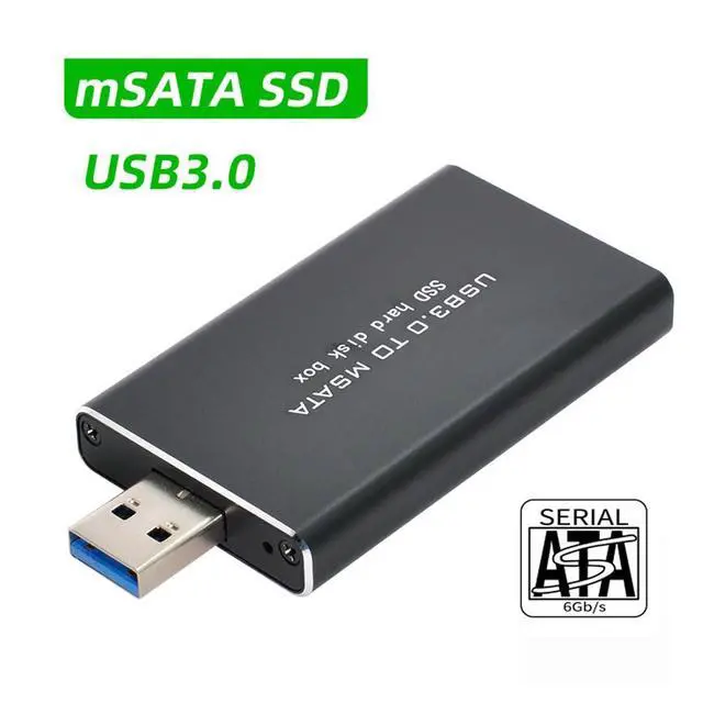 Alt view image 5 of 7 - 50Pin Mini PCI-E mSATA SSD to USB 3.0 Type-A External PCBA Conveter Adapter 5Gbps Pen Driver Card Enclosure with Case