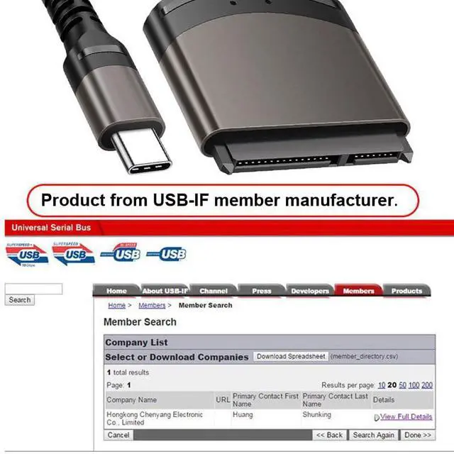 Alt view image 7 of 7 - 5Gbps USB-C Type-C to SATA 22 Pin Adapter Cable for 2.5" Hard Disk Drive SSD Laptop