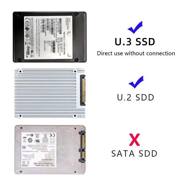 Alt view image 6 of 7 - SFF-8639 NVME U.2 U2 PCIe 4.0 SSD Adapter Male to Female Extension 68pin PCI Express PCBA