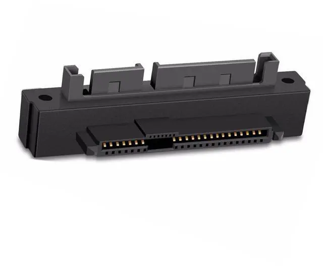 Main image of SAS Adapter SFF-8482 SAS 29 Pin to SATA 22Pin Hard Disk Drive Raid Unidirectional (No Integrated Chips) Extension Adapter 90 Degree Angled (Down Angled)