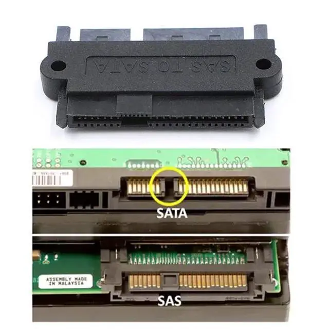 Alt view image 5 of 7 - SAS Adapter SFF-8482 SAS 29 Pin to SATA 22Pin Hard Disk Drive Unidirectional (No Integrated Chips) Raid Extension Adapter (Straight Type)