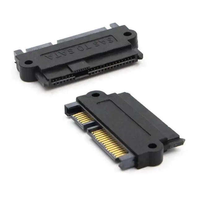 Alt view image 7 of 7 - SAS Adapter SFF-8482 SAS 29 Pin to SATA 22Pin Hard Disk Drive Unidirectional (No Integrated Chips) Raid Extension Adapter (Straight Type)