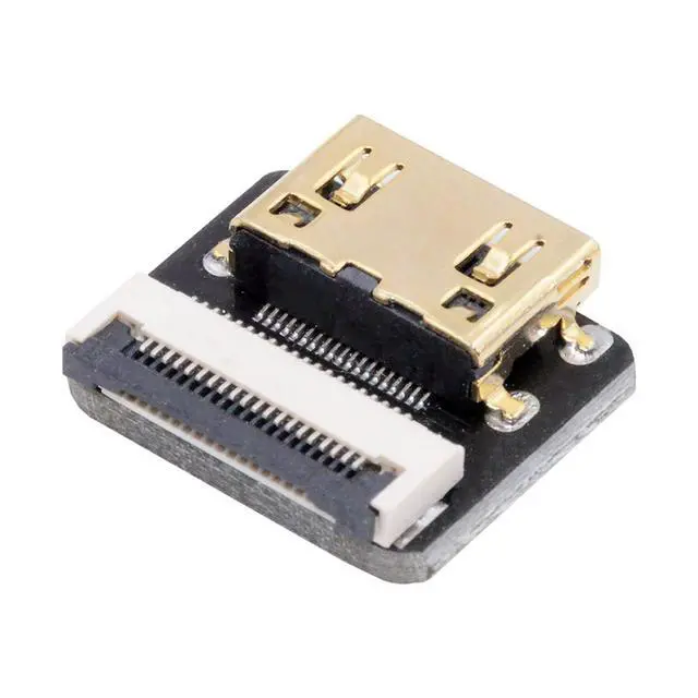 Alt view image 3 of 7 - 5pcs Mini HDMI Type-C Female Flat FPC Connector Straight Type 1080p Compatible with FPV HDTV Camera Multicopter Aerial Photography