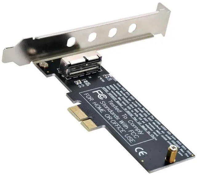 Main image of PCI Express 4.0 PCI-E 1X Host to 12Pin+16Pin Contacts SSD Convert Card for 2013 2014 2015 2016 2017 Mac A1493 A1502 A1465 A1466