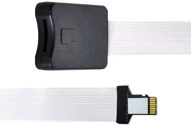 Main image of UHS-1 Micro-SD TF Memory Card Kit Male to TF Micro-SD Card Female Extension Reader Writer Soft Flat FPC Data Cable Extender 25cm Compatible with Laptop & Phone & HDTV & GPS