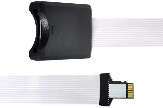 Main image of UHS-1 Micro-SD TF Memory Card Kit Male to Strandard SD Card Female Extension Reader Writer Soft Flat FPC Data Cable Extender 25cm Compatible with Laptop & Phone & HDTV & GPS