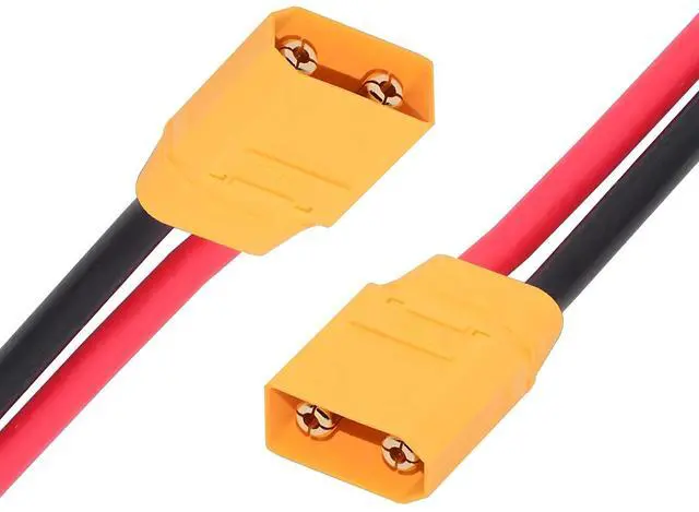 Main image of XT90 High Current Power Connector Male to Male 10AWG Extension Cable Compatible with RC Battery Quadcopter Multirotor Portable Charge Station Solar Panel (50cm)