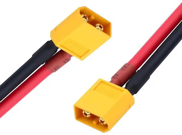 Main image of XT60 High Current Power Connector Male to Male 12AWG Extension Cable Compatible with Quadcopter Multirotor RC Battery Portable Charge Station Solar Panel (50cm)