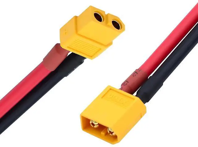 Main image of XT60 High Current Power Connector Male to Female 12AWG Extension Cable Compatible with RC Battery Quadcopter Multirotor Portable Charge Station Solar Panel (50cm)