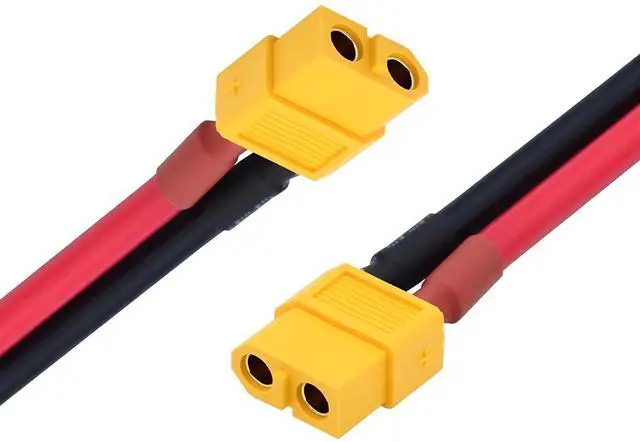 Main image of XT60 High Current Power Connector Female to Female 12AWG Extension Cable Compatible with RC Battery Quadcopter Multirotor Portable Charge Station Solar Panel (50cm)