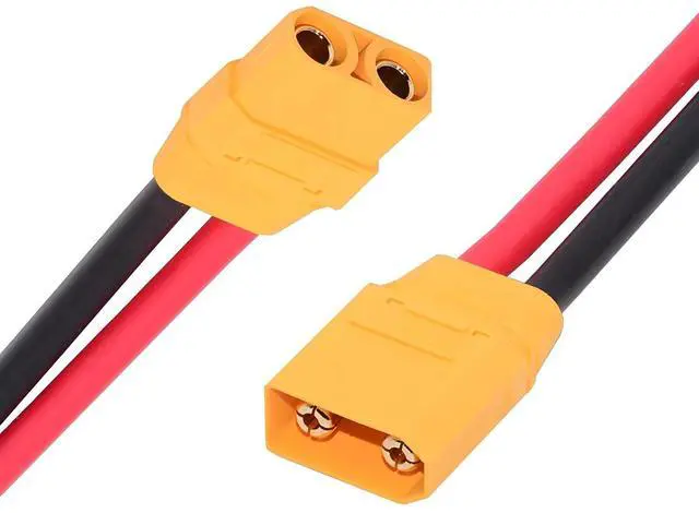 Main image of XT90 High Current Power Connector Male to Female 10AWG Extension Cable Compatible with RC Battery Quadcopter Multirotor Portable Charge Station Solar Panel (50cm)