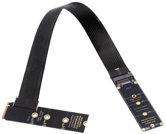 Main image of M-Key NVME Male to Female Extension PCI Express Cable 30cm Right Angled Type 90 Degree PCI-E 4.0 for Mainboard SSD 2230/2242/2260/2280