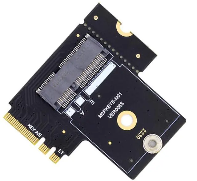 Main image of 2230 A+E-Key Male to A+E Female Right Angled 90 Degree Low Profile Adapter Extension Card Riser