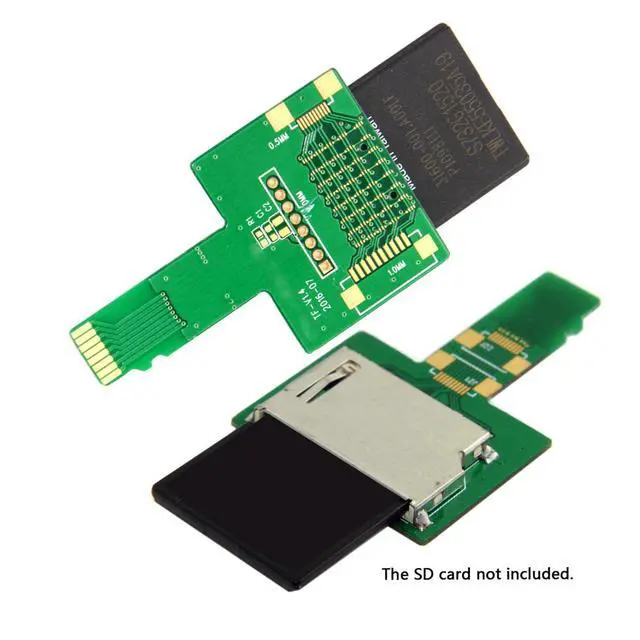 Alt view image 3 of 7 - UHS-I TF T-Flash Micro SD Male Extender to SD Card Female Extension Adapter PCBA Compatible with SD/SDHC/SDXC UHS-1