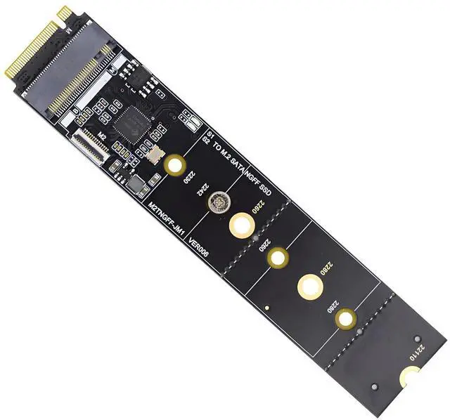 Main image of SATA NGFF Key B+M SSD to NVME M-Key Host Motherboard Desktop Adapter Converter SSD Card JMB582 2280