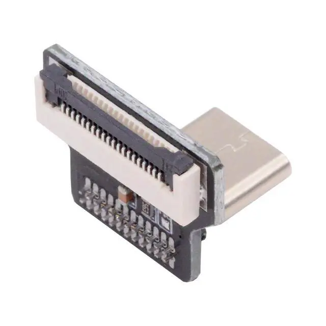 Alt view image 2 of 7 - 5pcs USB-C USB2.0 Type-C Male Connector Down Up Angled 90 Degree Flat FPC 480Mbps Data Power Compatible with FPV Camera Multicopter Aerial Photography