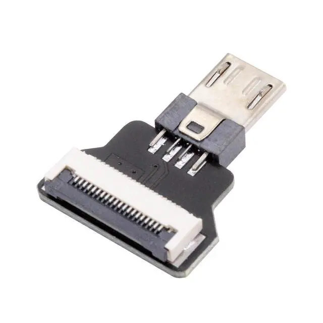 Alt view image 2 of 7 - 5pcs Micro 5Pin USB2.0 Male Connector Straight Type Flat FPC 480Mbps Data Power Compatible with FPV Camera Multicopter Aerial Photography