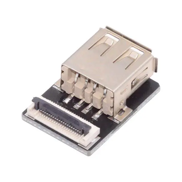 Alt view image 2 of 7 - 5pcs Standard USB2.0 Type-A Female Connector Straight Type Flat FPC 480Mbps Data Power Compatible with FPV Camera Multicopter Aerial Photography