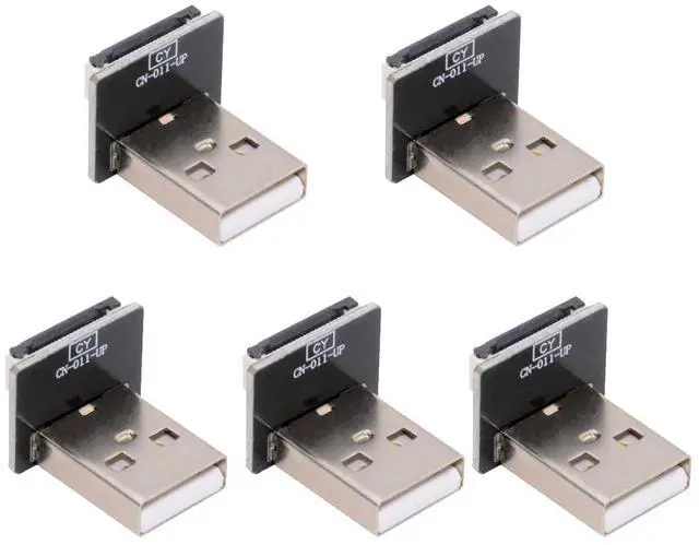Main image of 5pcs Standard USB2.0 Type-A Male Connector Up Angled 90 Degree Flat FPC 480Mbps Data Power Compatible with FPV Camera Multicopter Aerial Photography