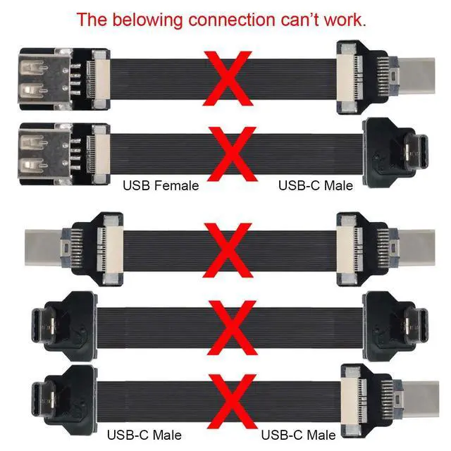 Alt view image 4 of 7 - 5pcs Standard USB2.0 Type-A Male Connector Down Angled 90 Degree Flat FPC 480Mbps Data Power Compatible with FPV Camera Multicopter Aerial Photography