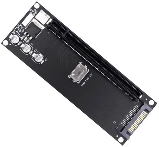 Main image of Oculink SFF-8612 SFF-8611 to PCIE PCI-Express 16x 4X Adapter with SATA Power Port for Mainboard Graphics Card