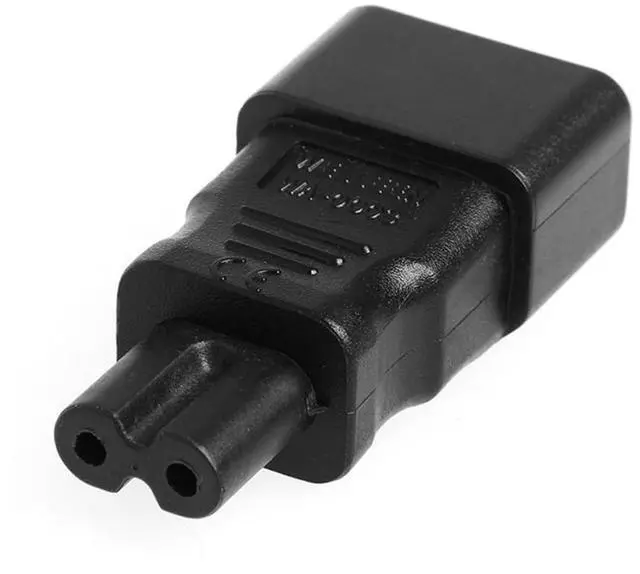 Main image of IEC60320 C14 Male to C7 Female 2Pin Power Extension Adapter AC Convertor Straight Connector
