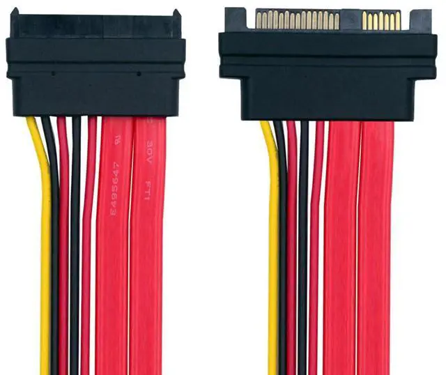 Main image of SAS SFF-8482 29 Pin to 29Pin SAS SFF-8482 Male to Female Extension Hard Disk Drive Raid Cable Straight Forward (50cm)