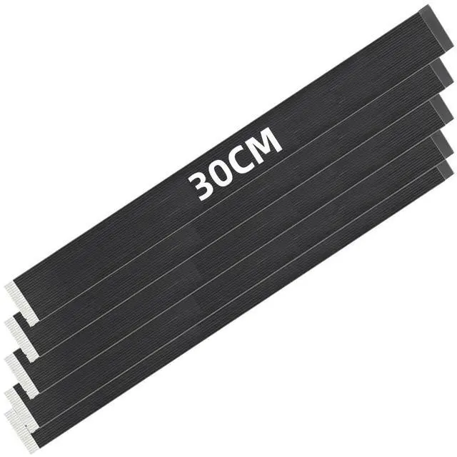 Main image of 5pcs FPC Ribbon Flat Cable 0.5mm Pitch 20pin for USB2.0 Flat FPC 480Mbps Compatible with FPV HDTV Camera Multicopter Aerial Photography (30cm)