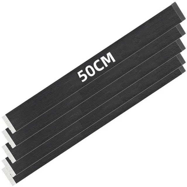 Main image of 5pcs FPC Ribbon Flat Cable 0.5mm Pitch 20pin for USB2.0 Flat FPC 480Mbps Compatible with FPV HDTV Camera Multicopter Aerial Photography (50cm)