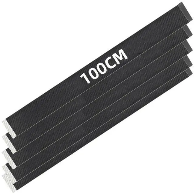 Main image of 5pcs FPC Ribbon Flat Cable 0.5mm Pitch 20pin for USB2.0 Flat FPC 480Mbps Compatible with FPV HDTV Camera Multicopter Aerial Photography (100cm)