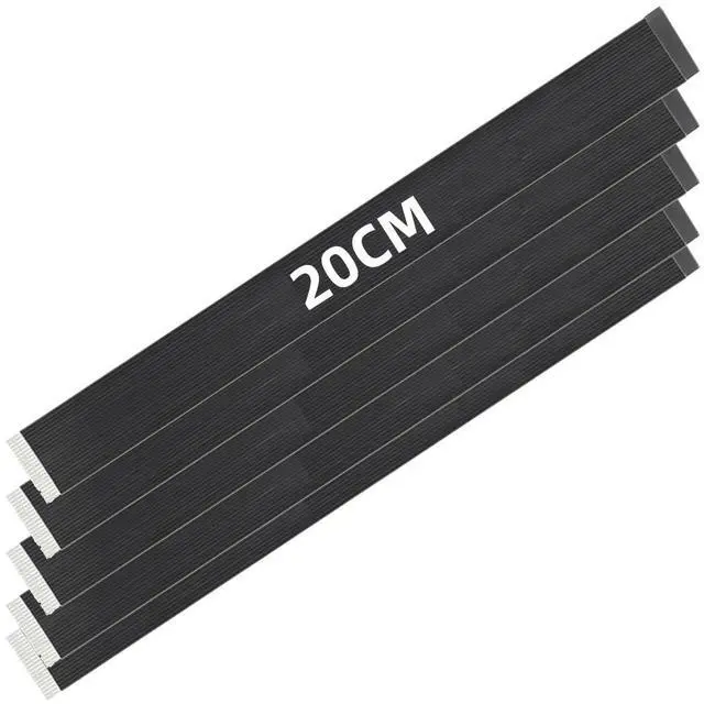 Main image of 5pcs FPC Ribbon Flat Cable 0.5mm Pitch 20pin for USB2.0 Flat FPC 480Mbps Compatible with FPV HDTV Camera Multicopter Aerial Photography (20cm)
