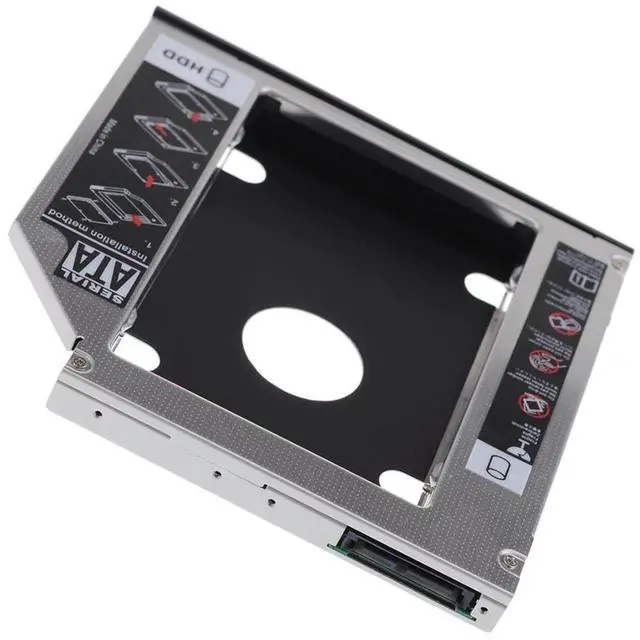 Main image of SATA 22Pin Female to Slimline SATA 13P Male HDD 2nd Hard Disk Drive Caddy Enclosure for 9.5mm Universal Laptop CD DVD-ROM Optical Bay